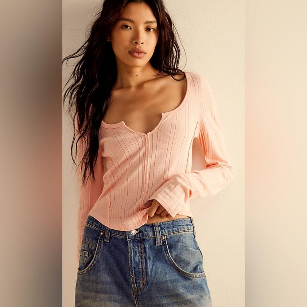 Eyes On You Pointelle Long Sleeve